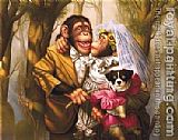Famous Monkey Paintings - Dress Monkey 15